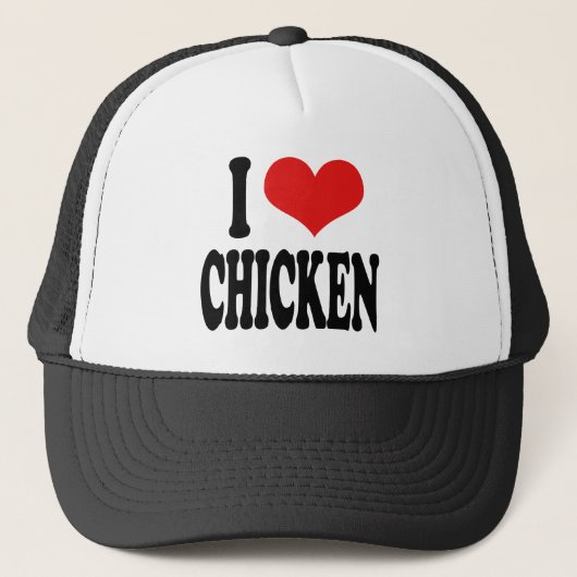 I Love Chicken Trucker Pet (Voorkant)