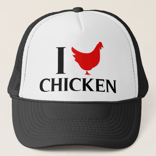 I Love Chicken Trucker Pet (Voorkant)