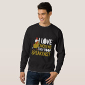 I Love Chickens They Poop Breakfast Farmer Graphic Trui (Voorkant volledig)