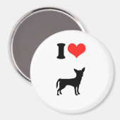 I Love Chihuahua Magneet (Voorkant / Achterkant)