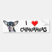 I Love Chihuahuas bumper sticker (Voorkant)
