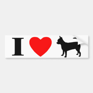 I Love Chihuahuas Bumpersticker