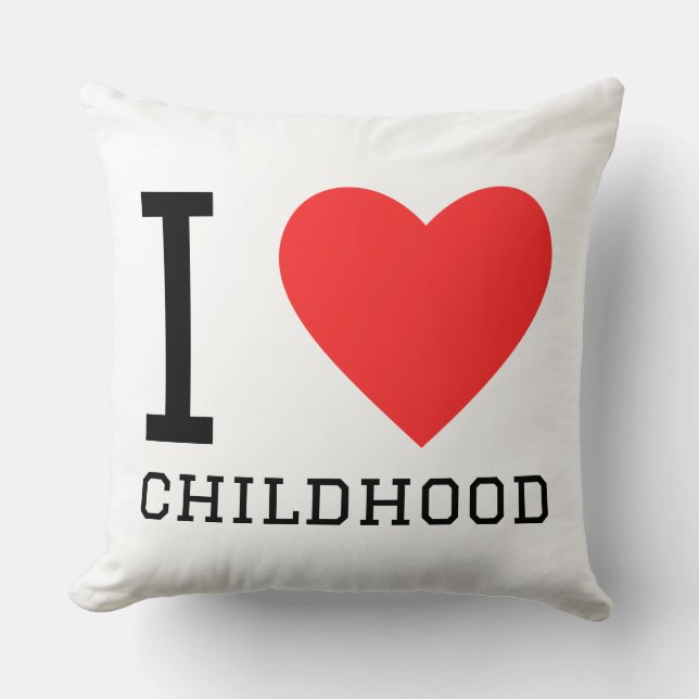 I love childhood kussen (Voorkant)