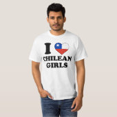 I love Chilean Girls T-shirt (Voorkant volledig)