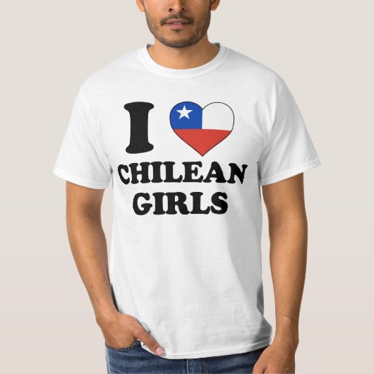 I love Chilean Girls T-shirt (Voorkant)