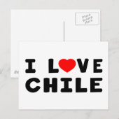 I Love Chili Briefkaart (Voorkant / Achterkant)