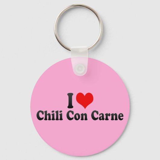 I Love Chili Con Carne Sleutelhanger (Voorkant)
