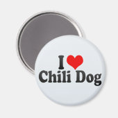 I Love Chili Dog Magneet (Voorkant / Achterkant)