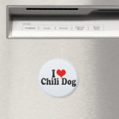 I Love Chili Dog Magneet (Insitu (Vaatwasser))