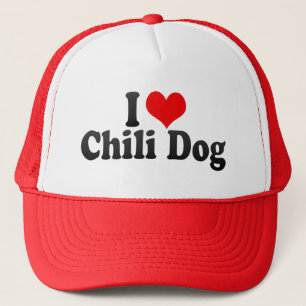 I Love Chili Dog Trucker Pet