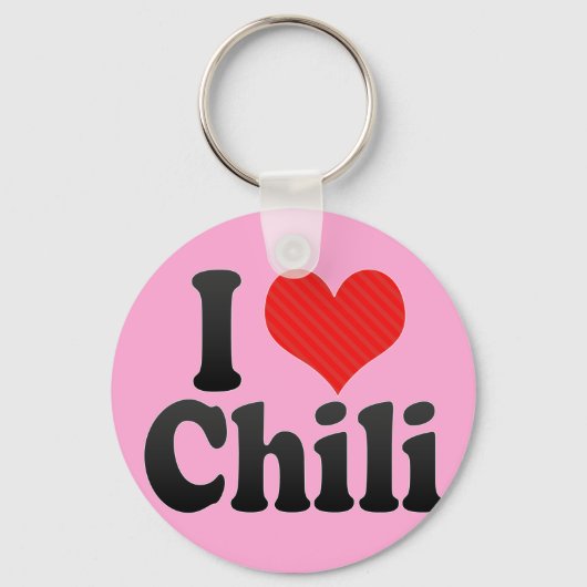 I Love Chili Sleutelhanger (Voorkant)