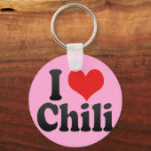 I Love Chili Sleutelhanger (Voorkant)