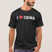 I Love China Flag T-shirt (Voorkant)