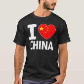 I Love china gift T-shirt (Voorkant)