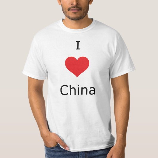i love China T-shirt (Voorkant)
