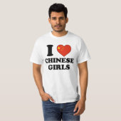 I love Chinese Girls T-shirt (Voorkant volledig)