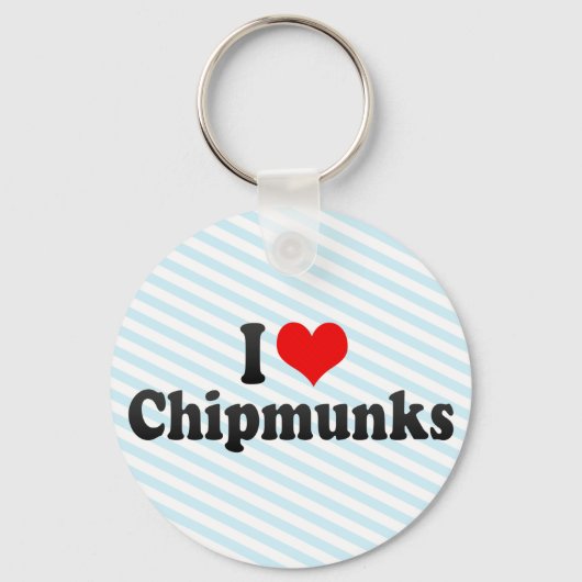 I Love Chipmunks Sleutelhanger (Voorkant)