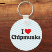 I Love Chipmunks Sleutelhanger (Voorkant)