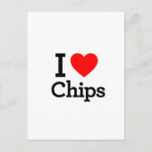 I Love Chips Briefkaart (Voorkant)