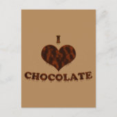 I Love Chocolate Briefkaart (Voorkant)