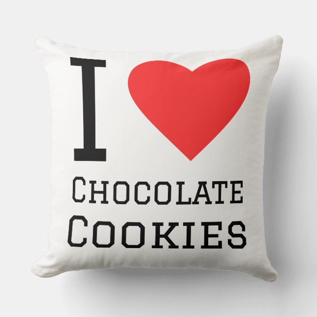 I love chocolate cookies kussen (Voorkant)