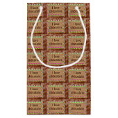 I Love Chocolate Klein Cadeauzakje (Achterkant)