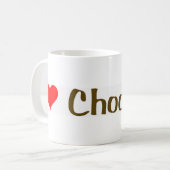 I Love Chocolate Koffiemok (Voorkant links)