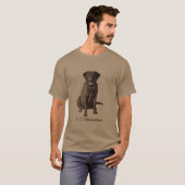 I Love Chocolate Labrador Retrievers T-shirt (Voorkant volledig)