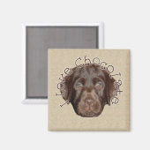 I Love Chocolate Magneet (Voorkant / Achterkant)