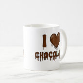 I Love Chocolate Melt & Drip Coffee Mok (Voorkant rechts)