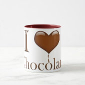 I Love Chocolate Mok (Midden)