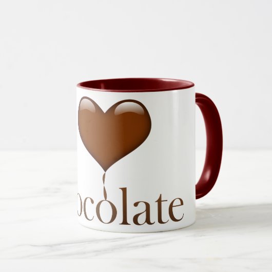 I Love Chocolate Mok (Voorkant rechts)