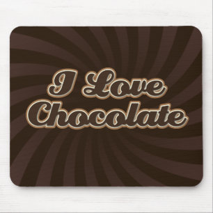 I Love Chocolate Mousepad Muismat