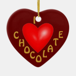 I Love Chocolate Ornament