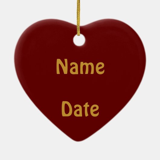 I Love Chocolate Ornament (Achterkant)