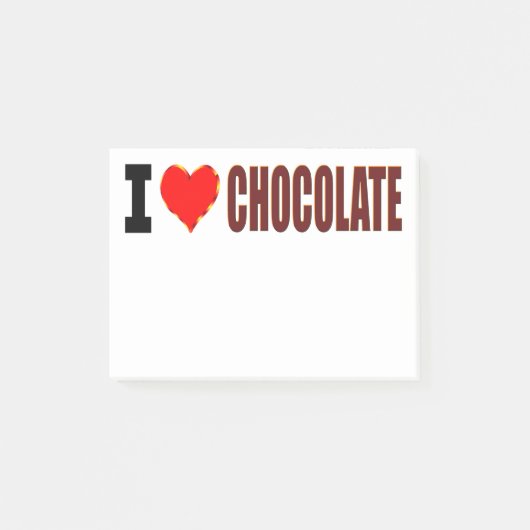 I Love Chocolate Post-it® Notes (Voorkant)