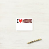 I Love Chocolate Post-it® Notes (Op bureau)
