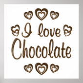 I Love Chocolate Poster (Voorkant)