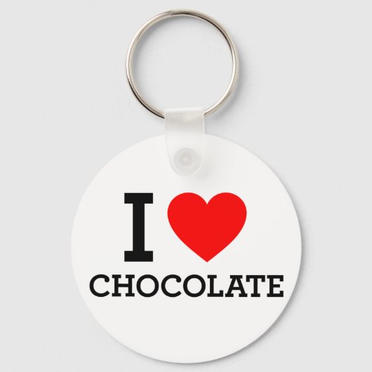 I Love Chocolate Sleutelhanger (Voorkant)