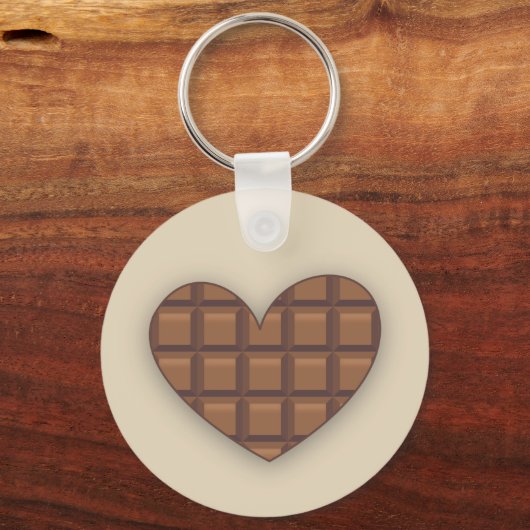 I Love Chocolate Sleutelhanger (Voorkant)
