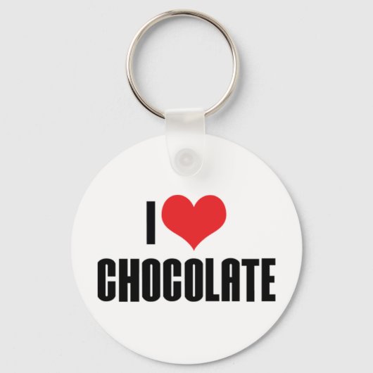 I Love Chocolate Sleutelhanger (Voorkant)