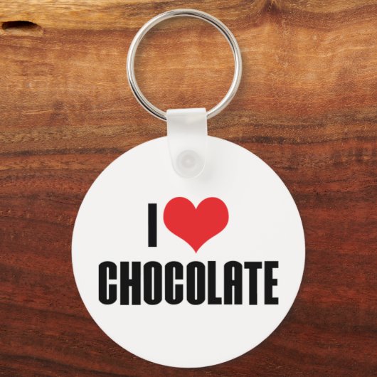 I Love Chocolate Sleutelhanger (Voorkant)