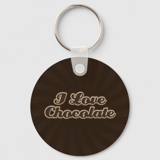 I Love Chocolate Sleutelhanger (Voorkant)