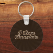I Love Chocolate Sleutelhanger (Voorkant)