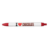 I Love Chocolate Zwarte Inkt Pen (Voorkant)