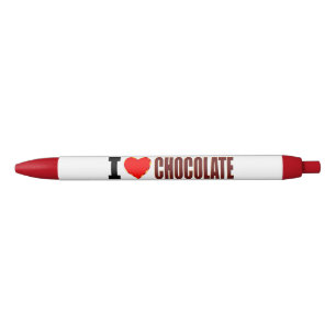 I Love Chocolate Zwarte Inkt Pen