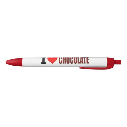 I Love Chocolate Zwarte Inkt Pen (Bodem)