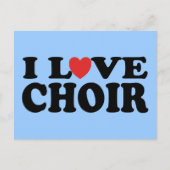 I Love Choir Briefkaart (Voorkant)