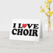 I Love Choir Kaart (Gele Bloem)