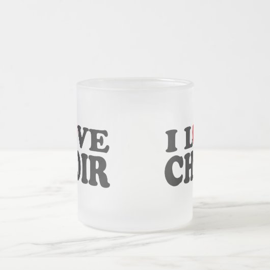 I Love Choir Matglas Koffiemok (Center)